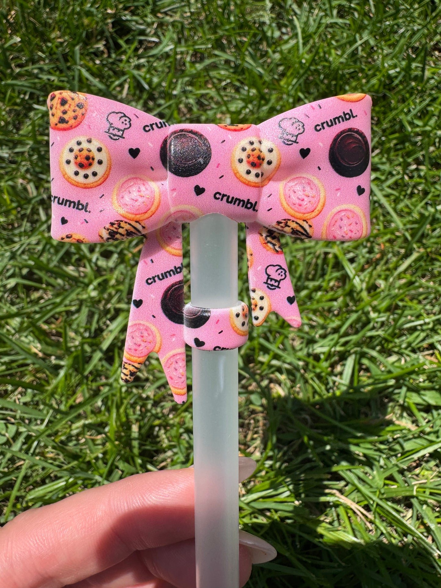 Sweet cravings straw topper bow - LMB exclusive