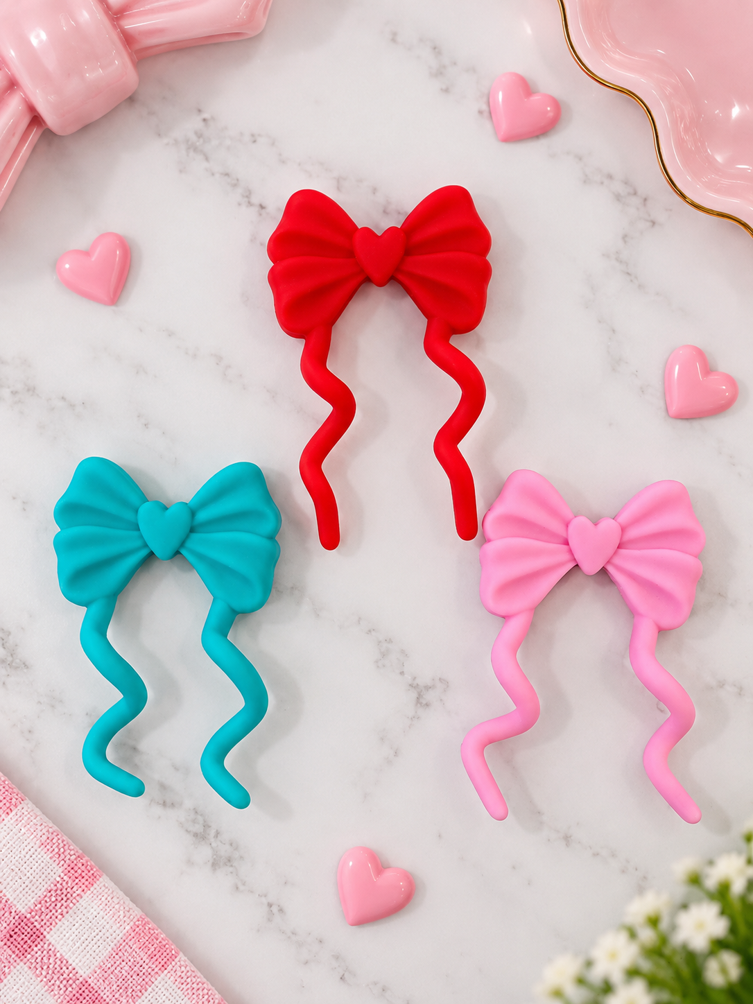 Flexible Wired Silicone Bow Focal