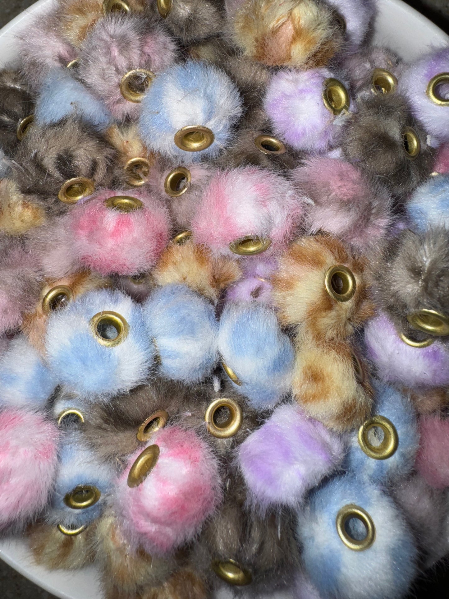 20MM fuzzy leopard spacer beads - 5 Pack