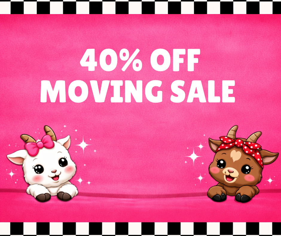 40% off moving sale