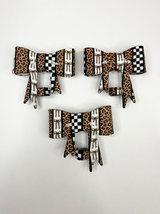 Pretty in leopard straw topper  - exclusive collab