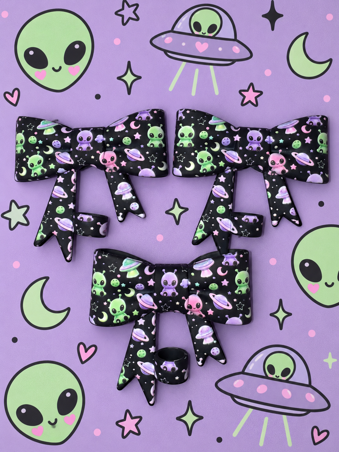 Cosmic cuties straw topper bow - exclusive collab