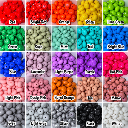 14mm Opal abacus bead