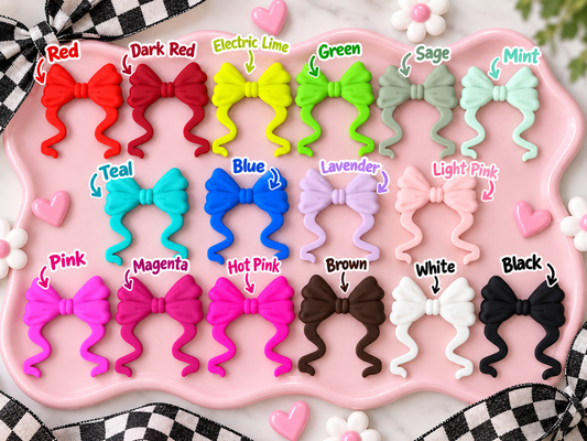 Jumbo Curly Silicone Bow