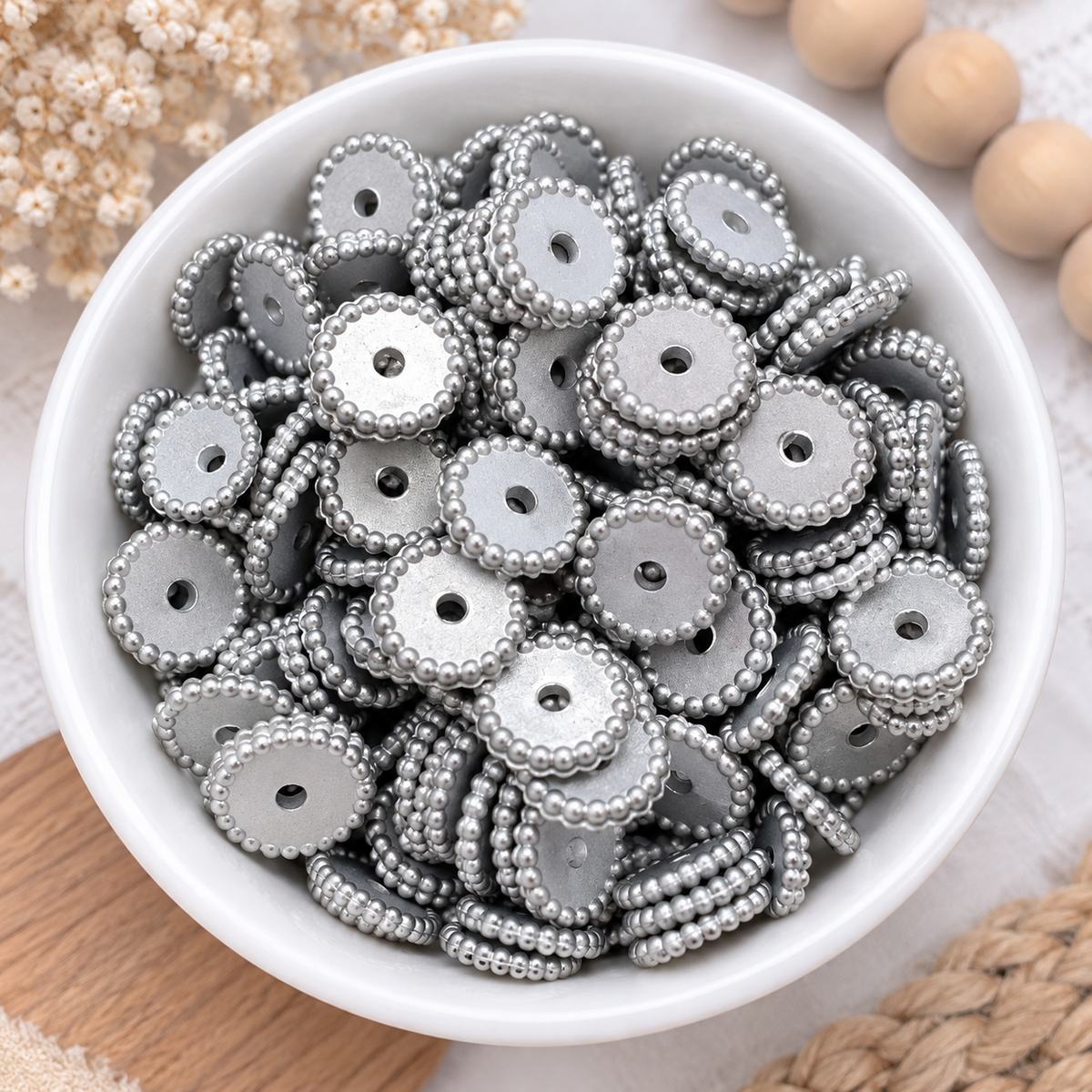 12mm silicone metallic spacer