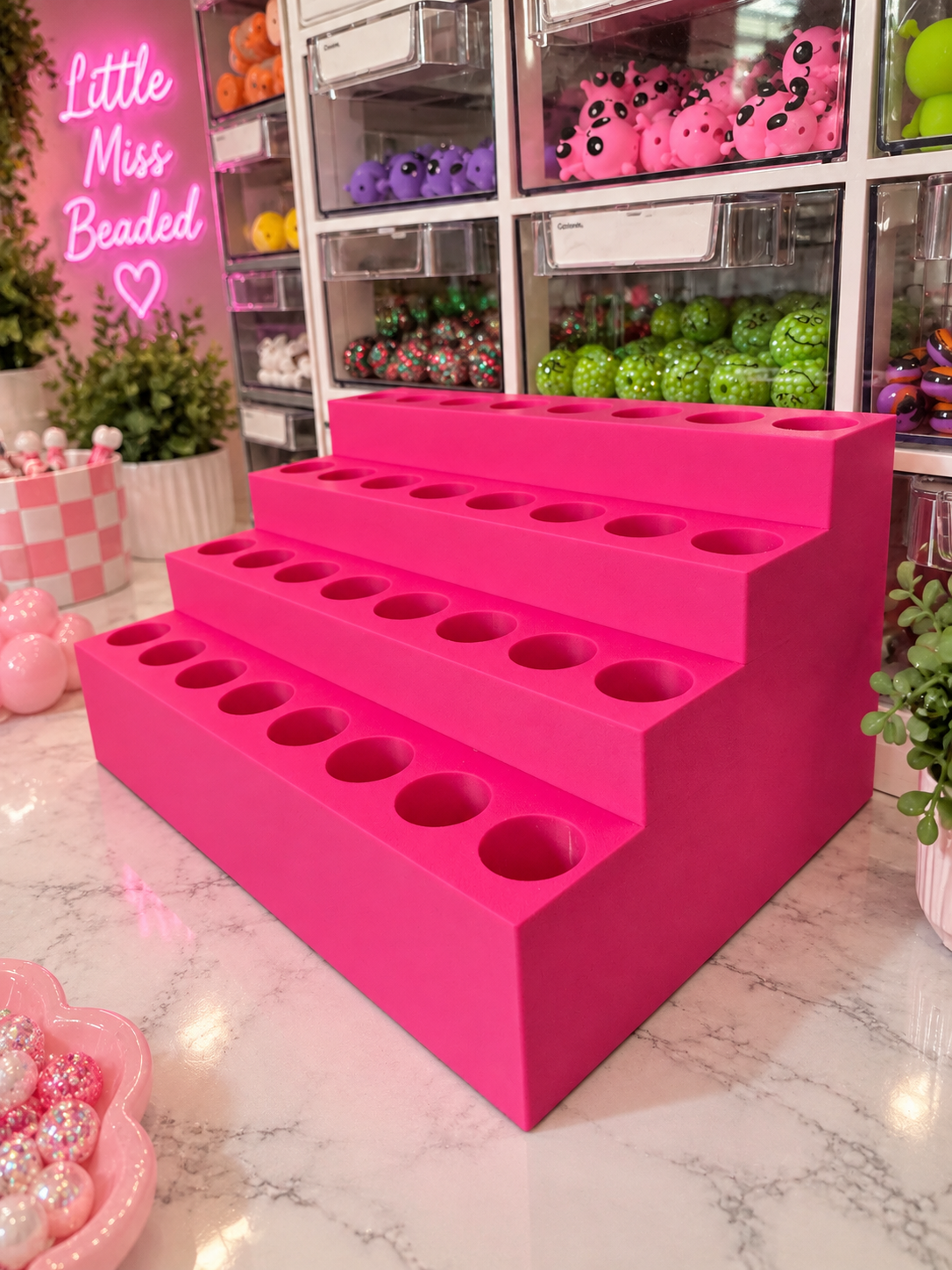 32 Slot - Pen Tiered Display Stand