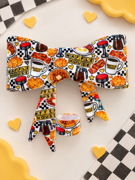 Waffle House straw topper bow - exclusive