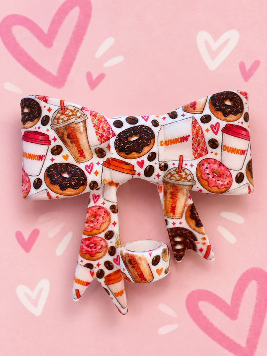 Dunkin’ straw topper bow - exclusive