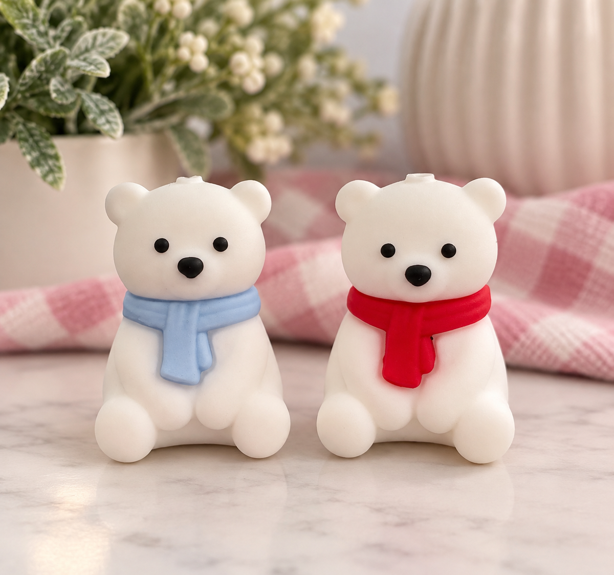 3D Polar Bear Silicone Focal