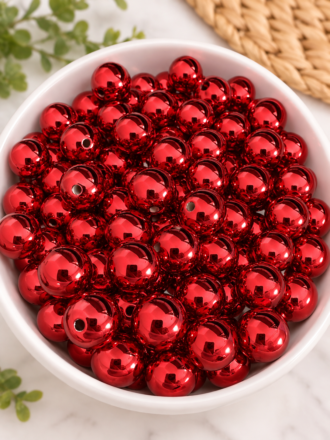 16mm Metallic Acrylic Bead