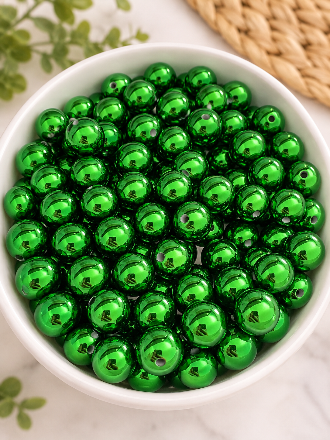 16mm Metallic Acrylic Bead