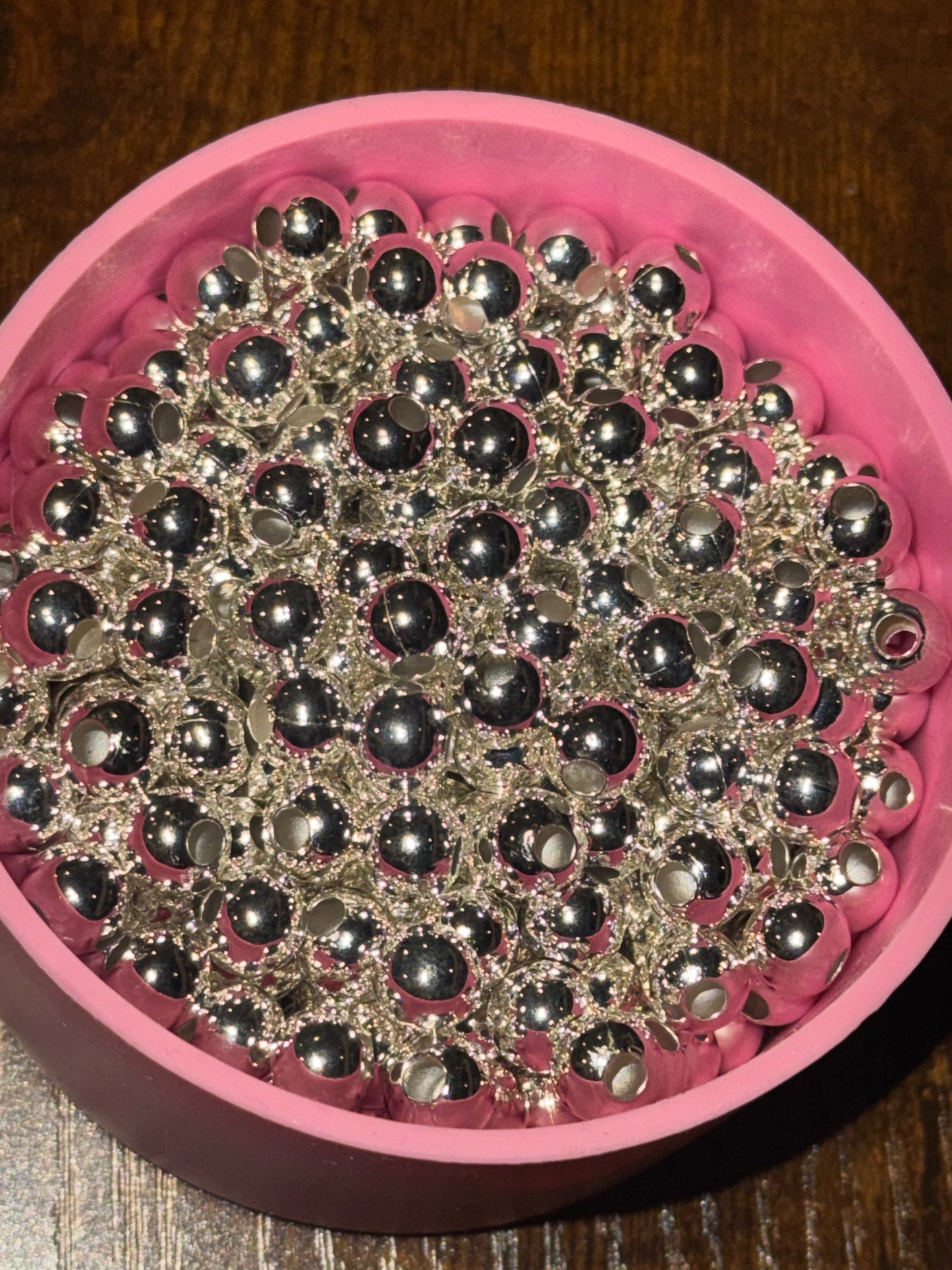 8mm Silver Beads - 10 Pack
