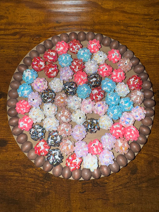 16MM Clay Bow Beads - 5 Pack