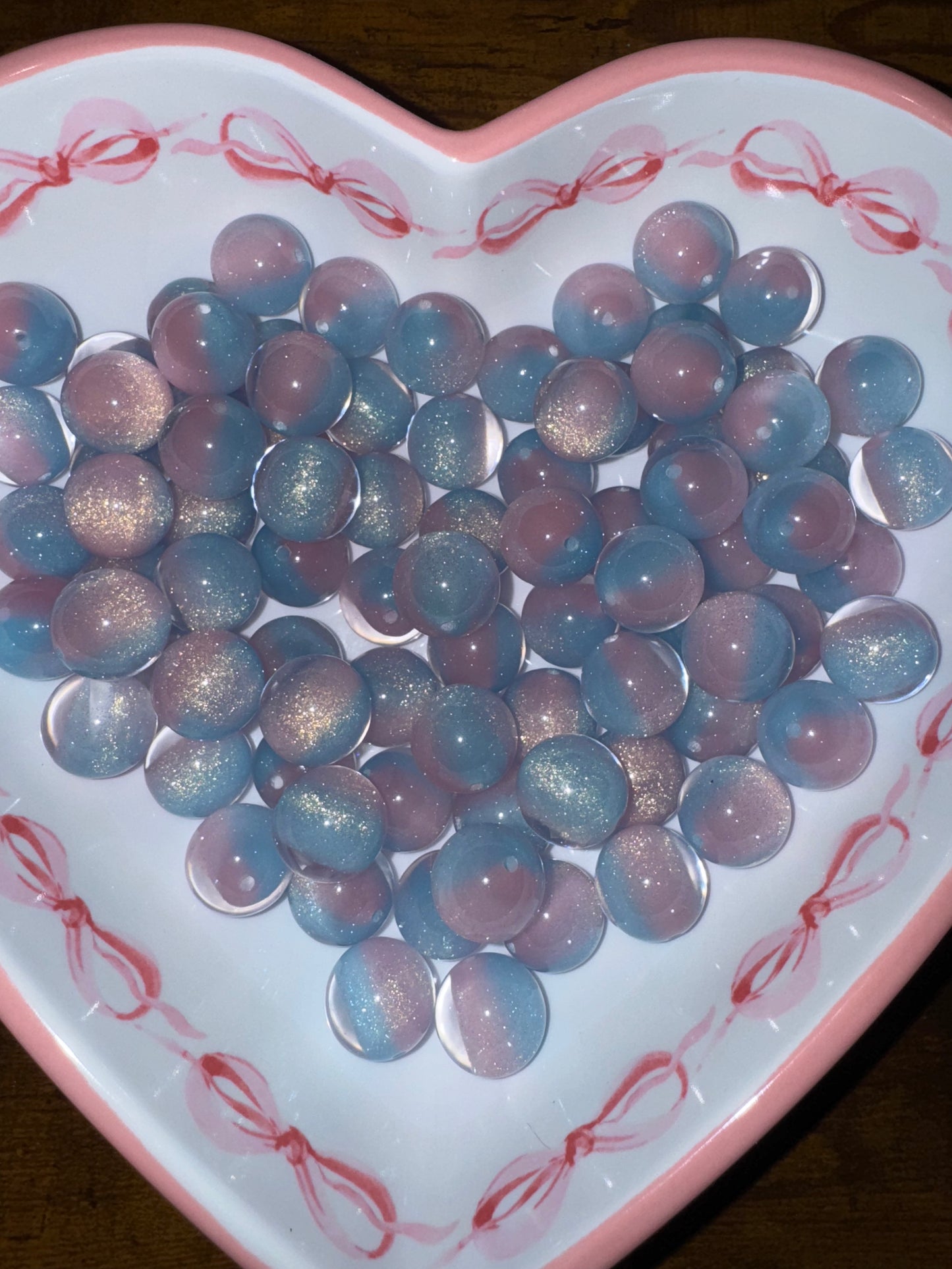20MM Cotton Candy Acrylic Beads