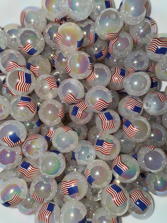 16MM Acrylic UV flag beads