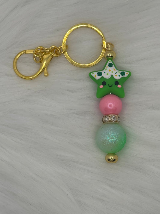 St Patrick’s Day Star Bar Keychain