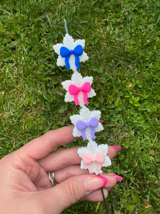 3D Snowflake ❄️ with bow focal - exclusive collab