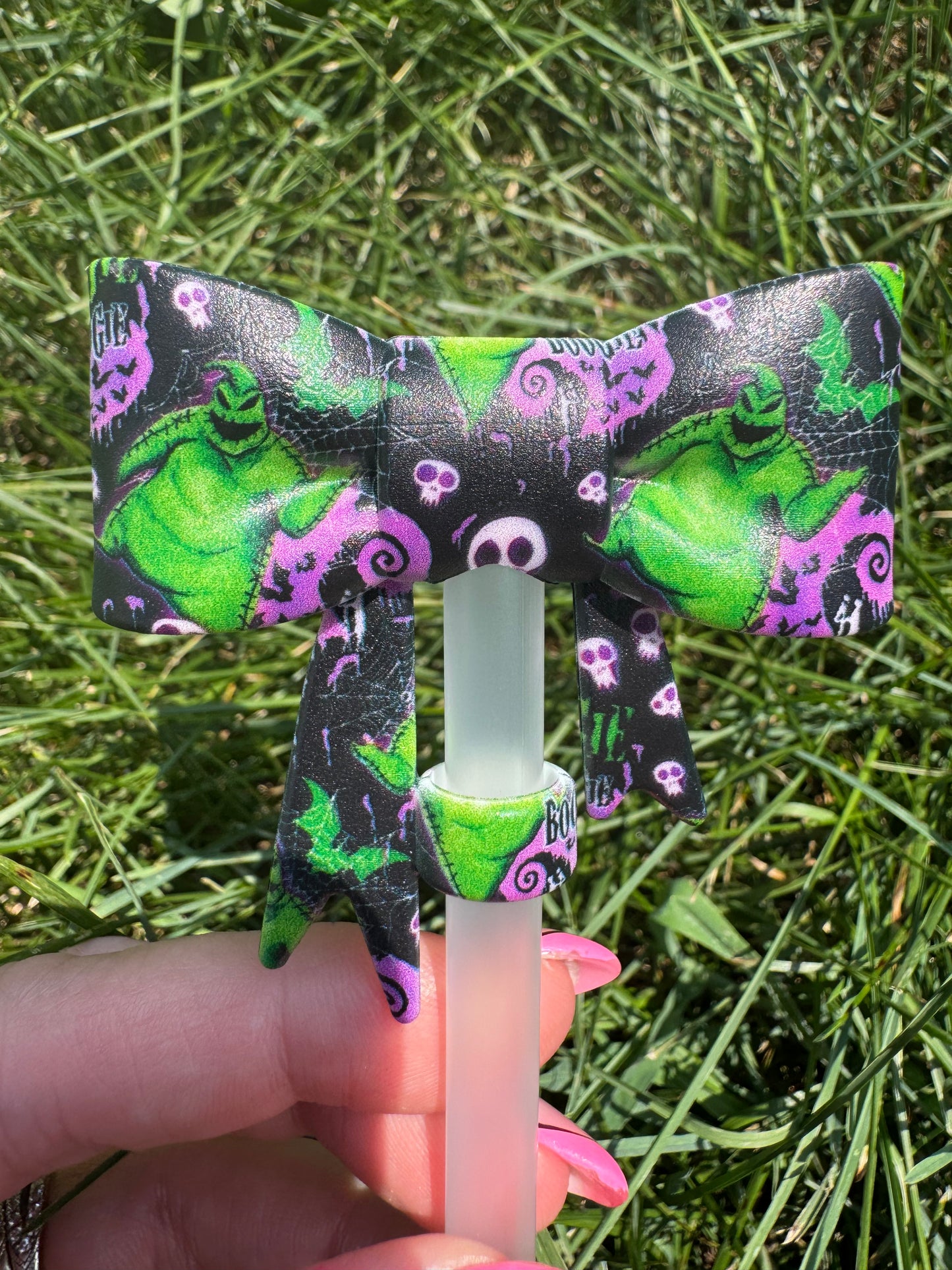 Boogie night straw topper bow