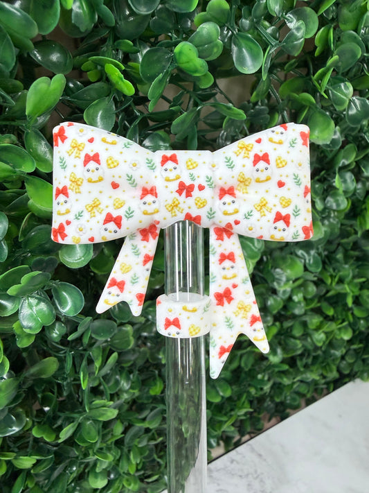 Callie the chicken 🐔 straw topper bow - exclusive