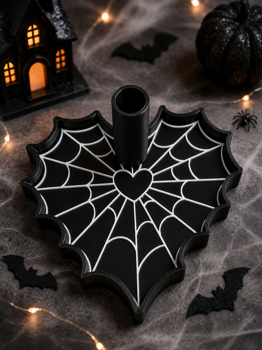 Heart Spider Web - 3D printed beaded pen tray