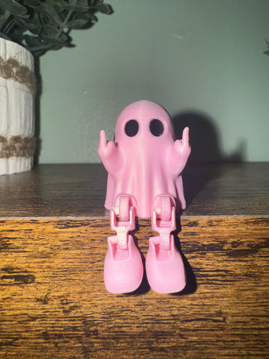 Light pink middle finger ghost 👻- 3D printed